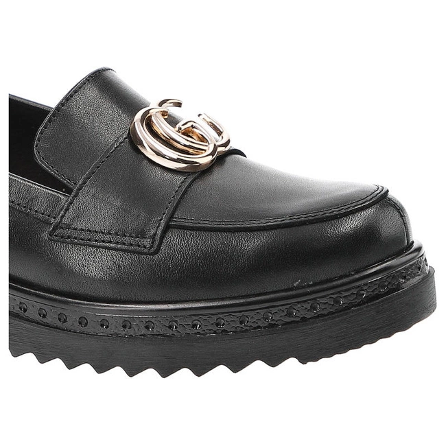 Poltopánky Dwunasty Shoes - 920 Czarny Lico