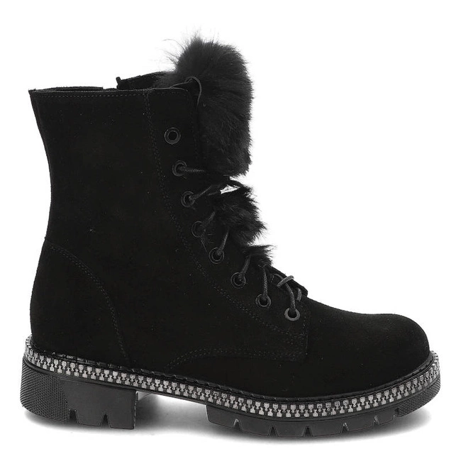 Členkové Topánky Pollonus - 5-1438-001 Czarny Welur