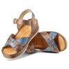 Sandále Wasak - 0473 Cappuccino+Jeans