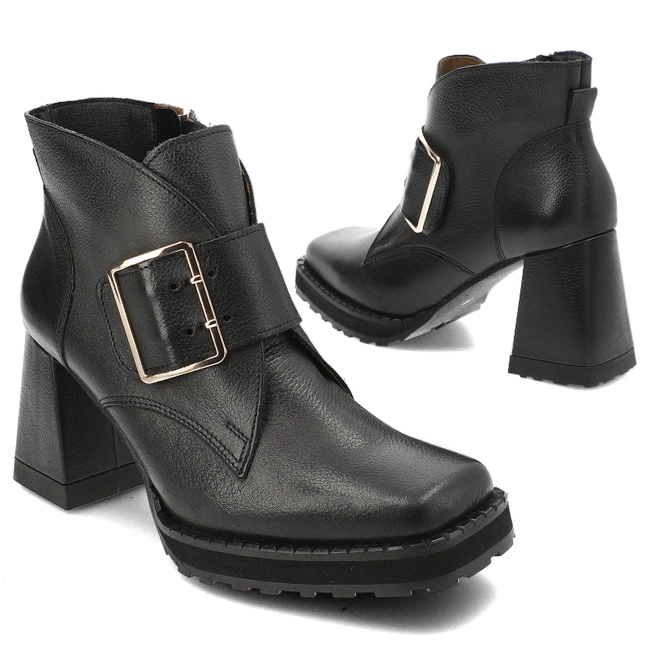 Členkové Topánky Armodo - 1393 Czarny Rustic