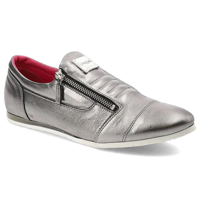 Poltopánky Karino - 1677/127-P Szary/Nikiel