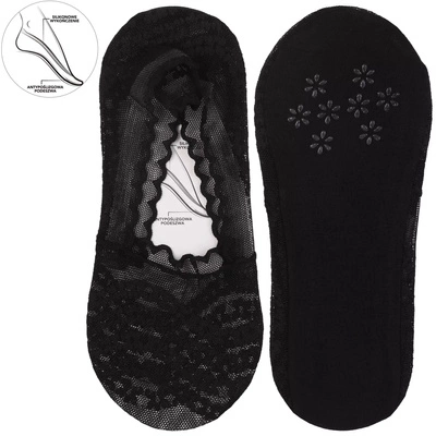 Baleríny MORAJ 3 Pary - CDB250-002 Czarny