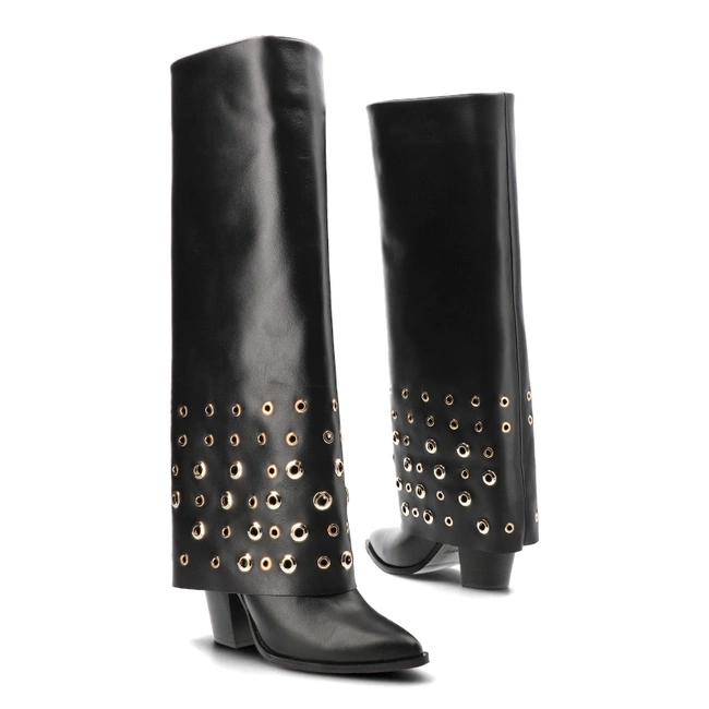 Čižmy Carinii - B10052_-E50-000-000-E72 Czarny