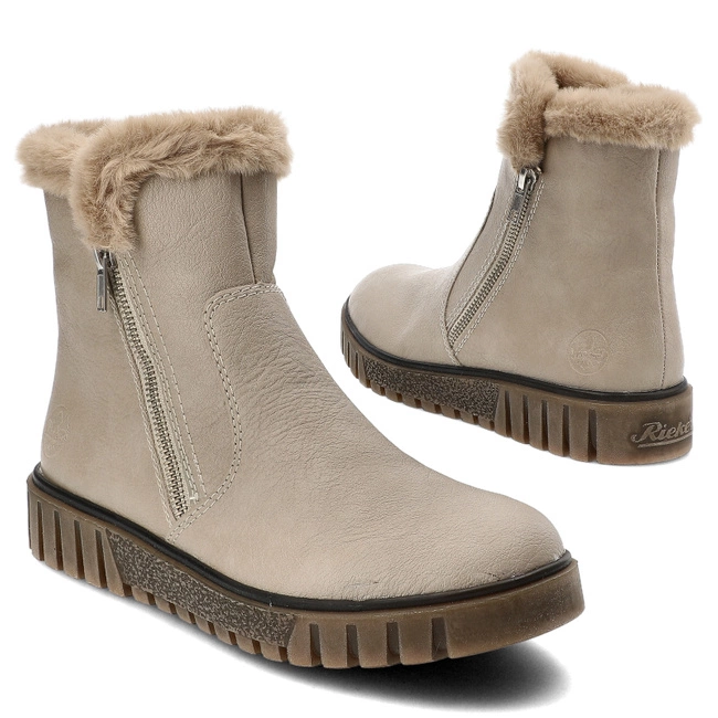 Členkové Topánky Rieker - Y3481-60 Beige