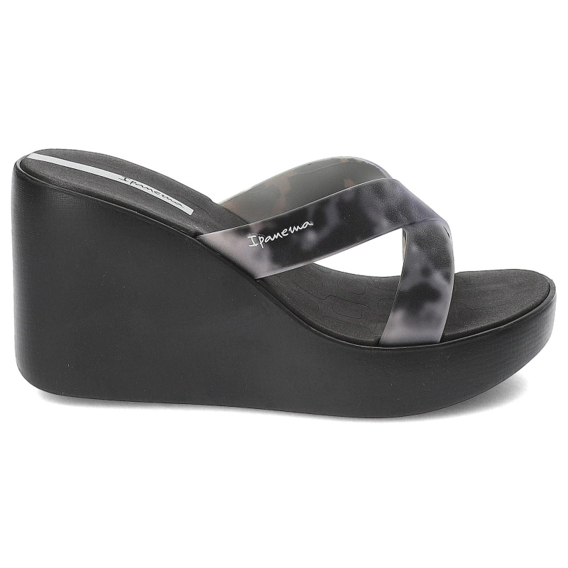 Šľapky Ipanema - 83520 High Fashion Slide Fem AQ406 Black/Grey