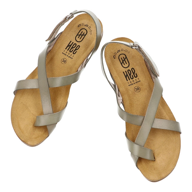 Sandále HEE - 25021 Vaquetilla Wasabi