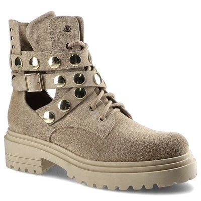 Členkové Topánky Carinii - B7004_-O17-000-000-E23 Beż