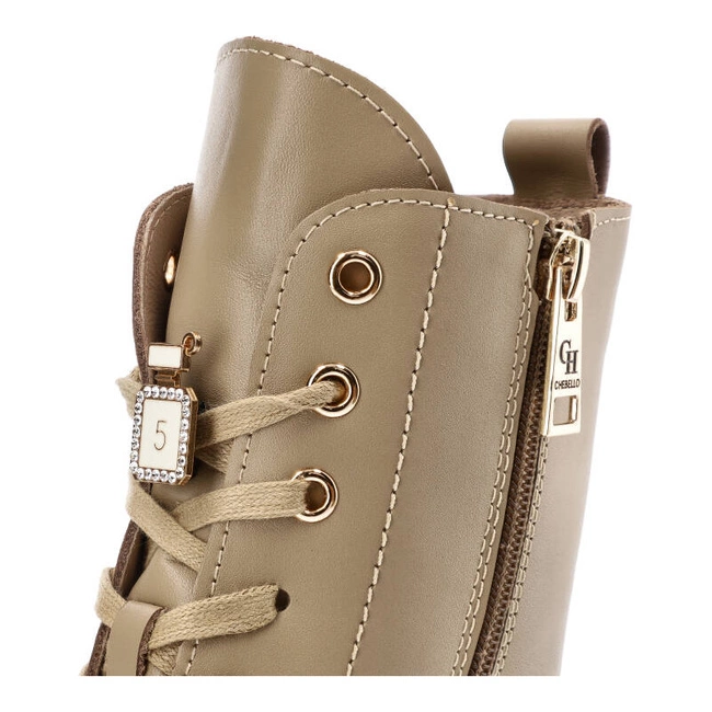 Členkové Topánky Chebello - 4247_-483-000-MIC-S217 Beżowy