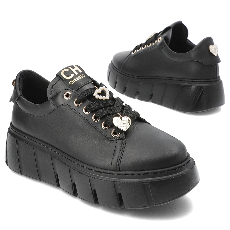 Tenisky Chebello - 4536_-002-000-PSK-S352 Czarny