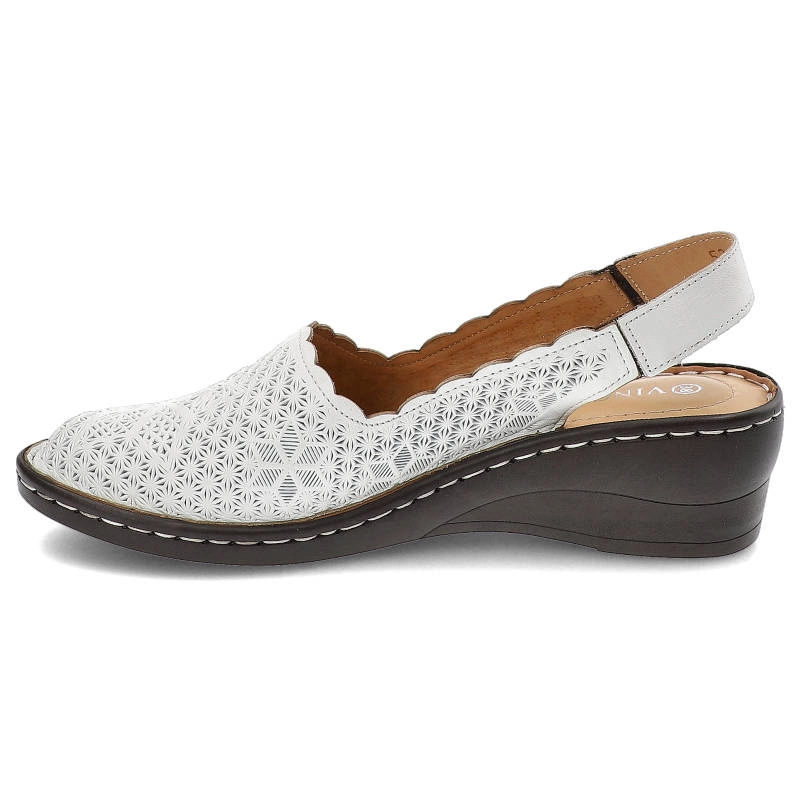 Sandále Vinceza - 23-43010 WH Biały