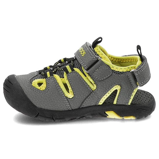 Sandále Kangaroos - 18731 000 2090 K-Trek Steel Grey/Neon Yellow