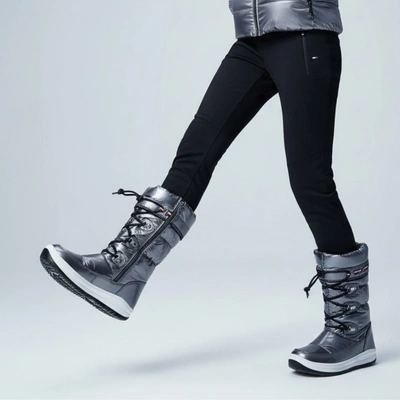 Snehule Tommy Hilfiger - T3A6-32035-1240918 Dark Silver 918