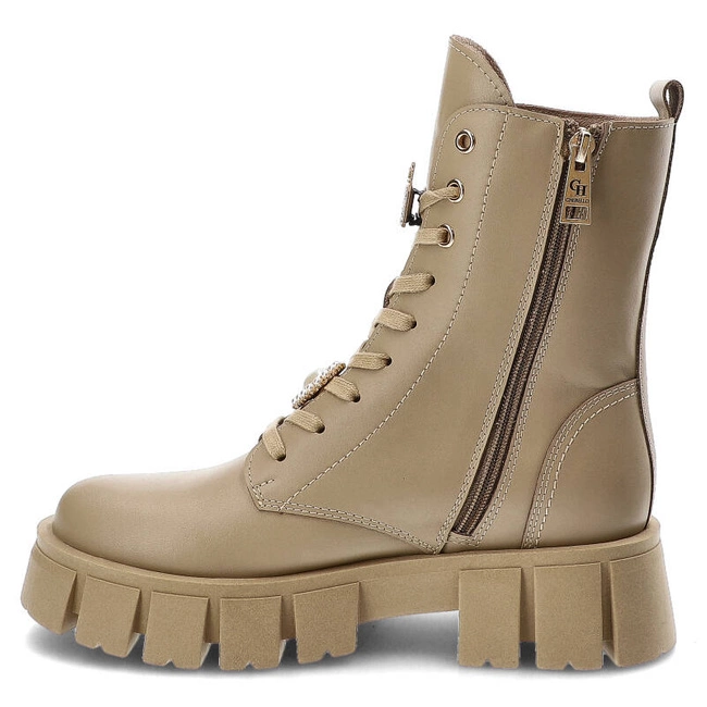 Členkové Topánky Chebello - 4247_-483-000-MIC-S217 Beżowy