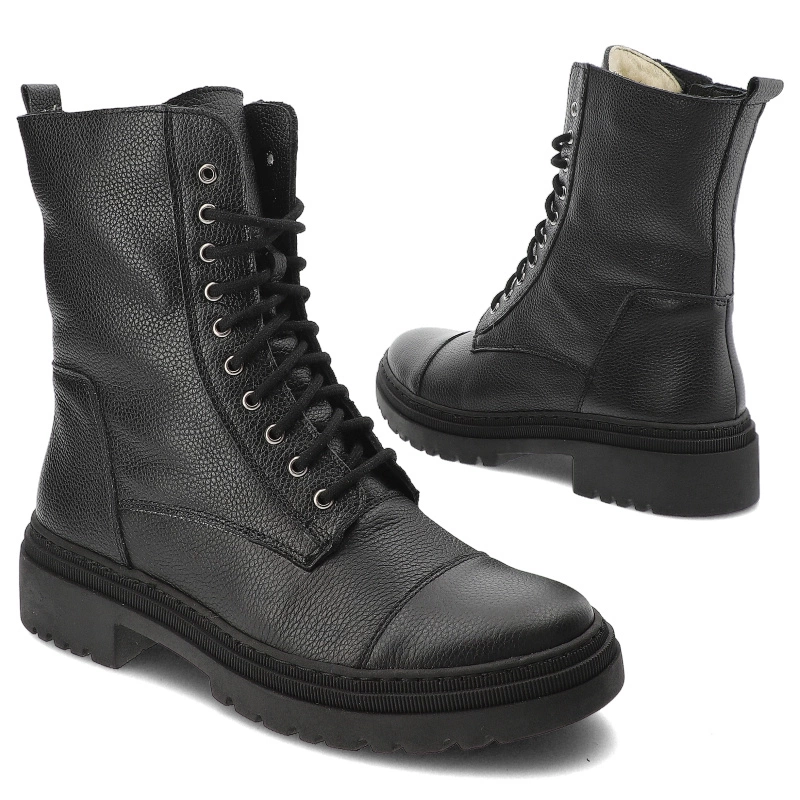 Členkové Topánky Wasak - 0640 Czarny Groszek