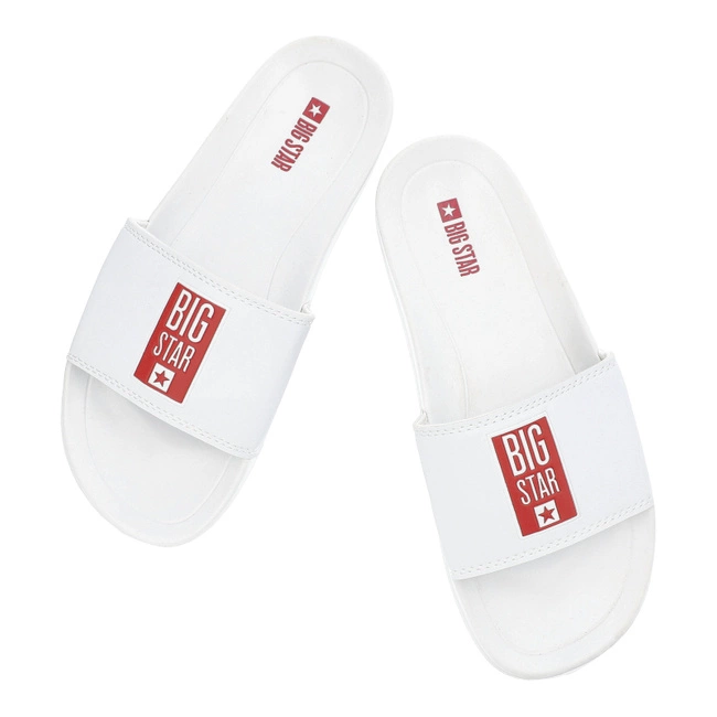 Šľapky Big Star - FF274A365 Biały