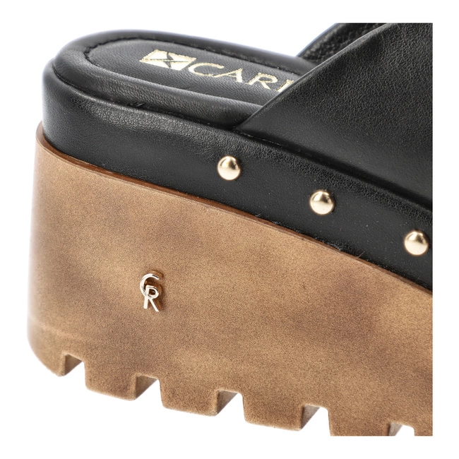 Šľapky CARINII - B10048_-E50-000-000-G06 Czarny