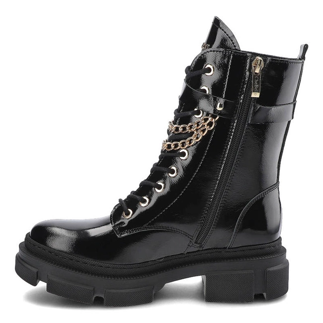 Členkové Topánky Chebello - 2776_-240-000-MIC-S172 Czarny Lakier