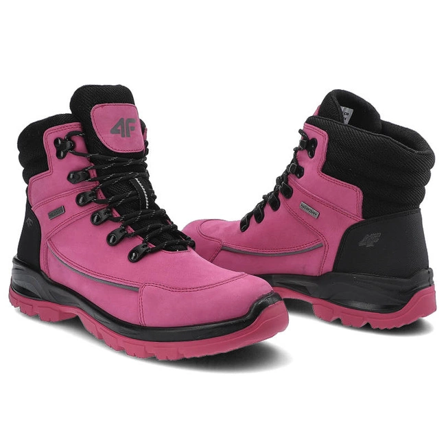 Trekingové Topánky 4F - H4Z21-OBDH250 Fuksja/Czarny 55S