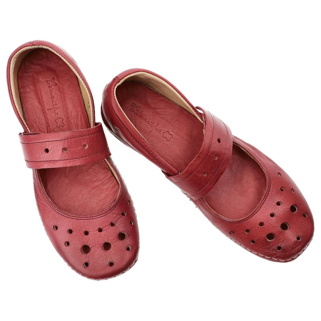 Poltopánky Maciejka - 02327 Czerwony/Bordo 02