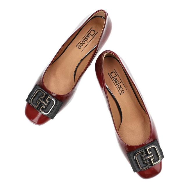 Lodičky Clasicco - 2176 Bordo Lak 1079