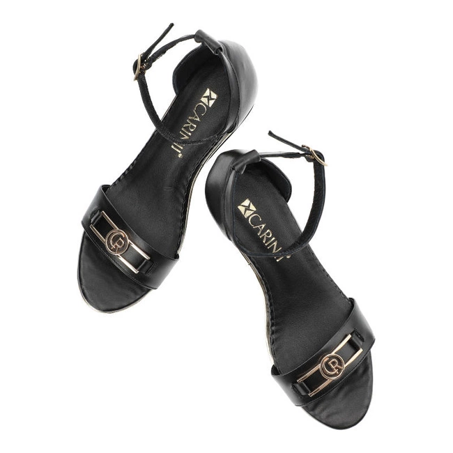 Sandále Carinii - B8712_-E50-000-000-D72 Czarny