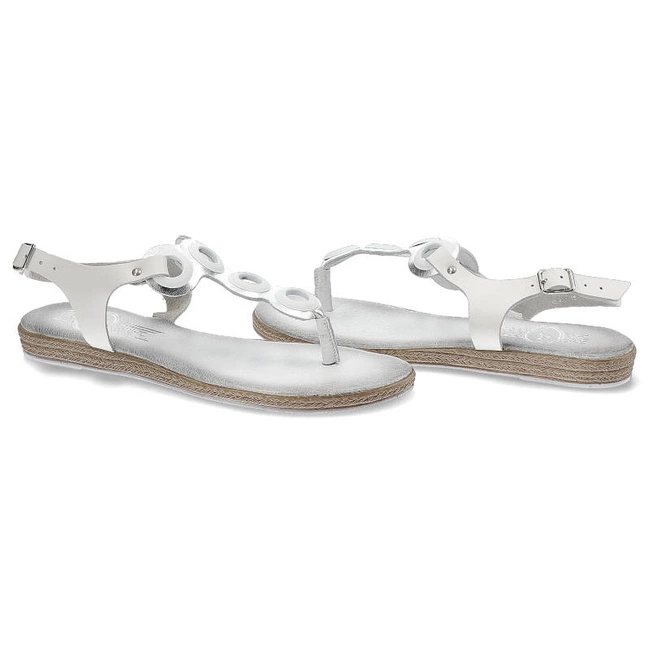 Sandále Lemar - 40095 Bf.Biały/Bf.Srebrny