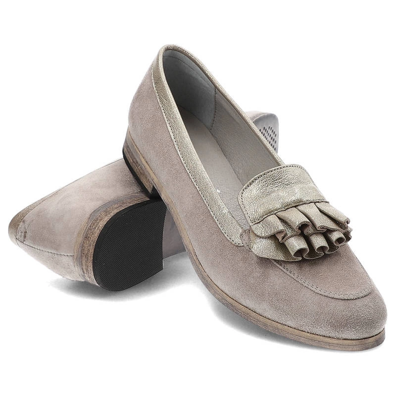 Poltopánky Karino - 2484/127-P Beżowy/Złoty