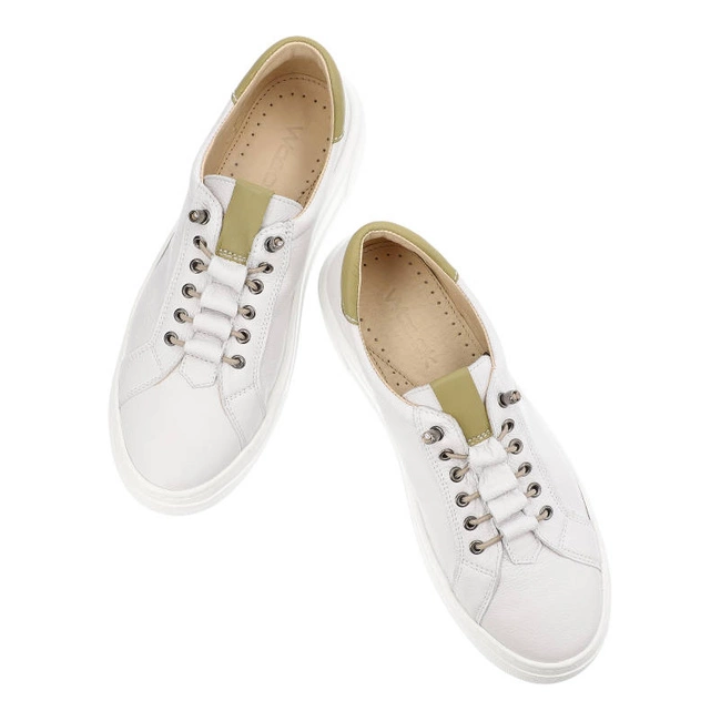 Tenisky Wasak - 0679 Biały Groszek+Pistacja