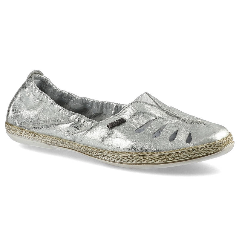 Espadrilky Lemar - 10090 Przec. Kryształ Srebro