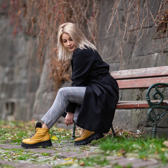 Členkové Topánky Blu - 99/13 Żółty G+Bocle