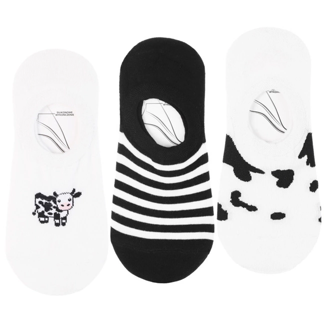 Baleríny MORAJ 3 Pary - CDB200-397 Mix Kolor