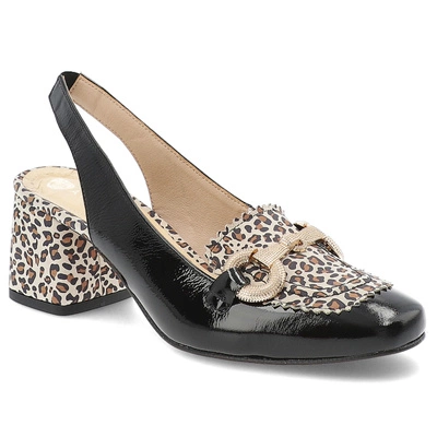 Sandále ARMODO - 1374 Czarny Panterka 272/3205