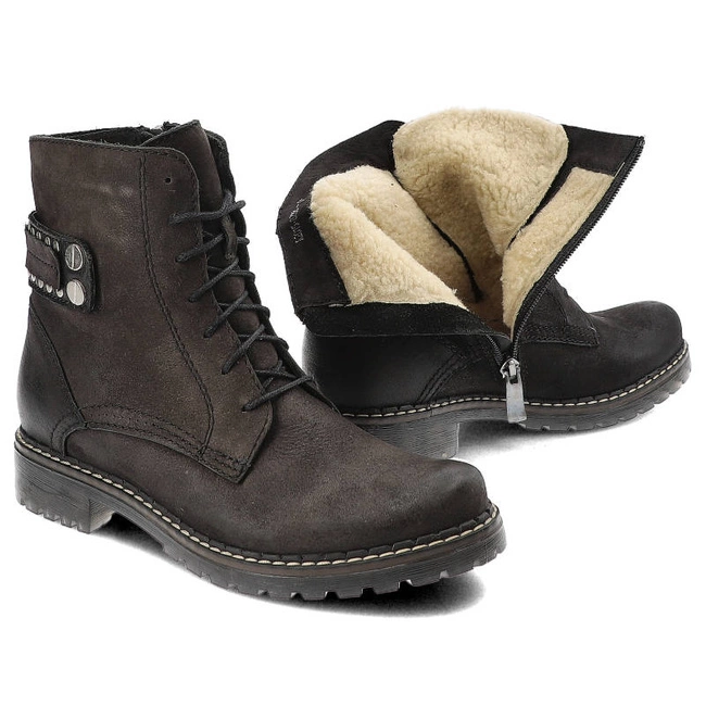 Členkové Topánky Simen - 8238 Czarny/ S04