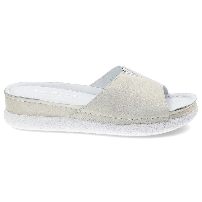 Šľapky Pollonus - 5-1617-006 Crust Biały W9+F.13