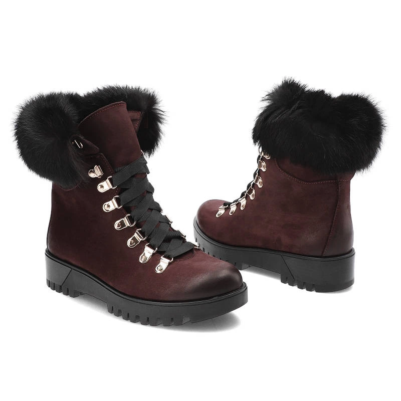 Členkové Topánky Chebello - 1809_016-000-POL-S13 Bordowy