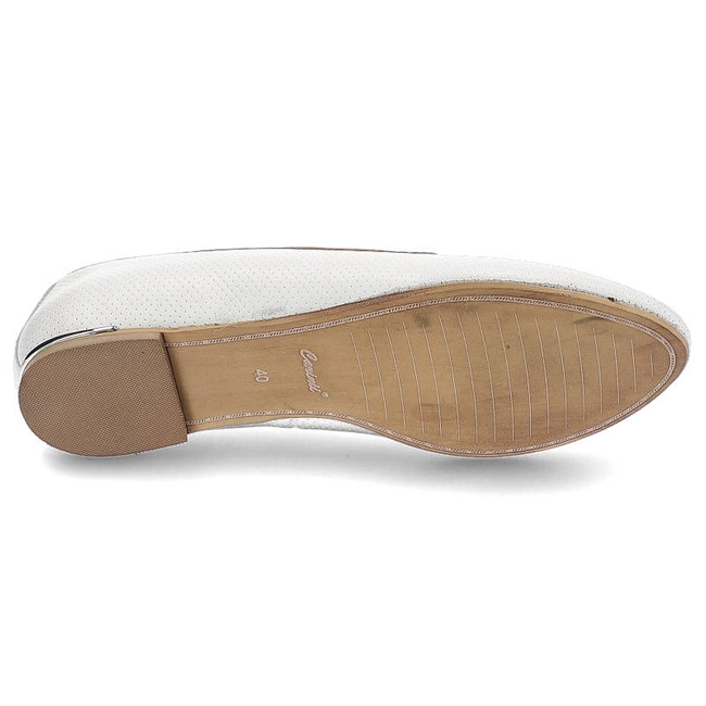 Baleríny Carinii - B2128_-967-528-000-846 Nappa Biała / Angel 1222