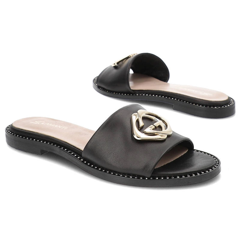 Šľapky Lamanti - 918 Czarny