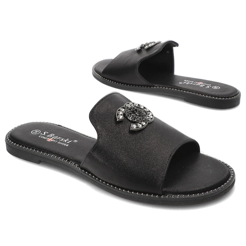 Šľapky S.Barski - KV27-050 Black