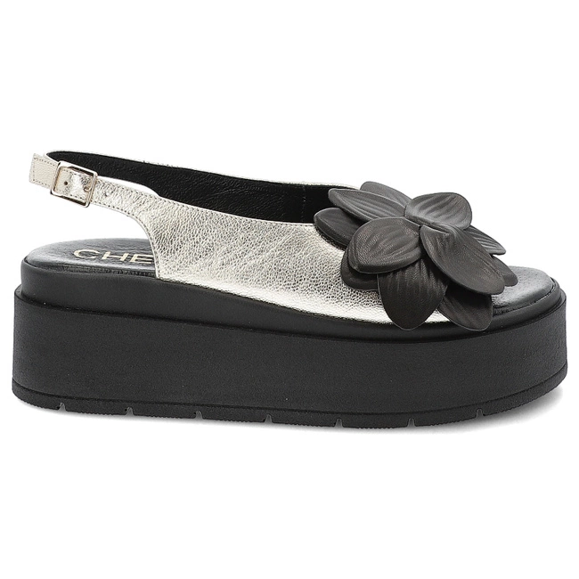 Sandále CHEBELLO - 4645_-046-000-PSK-S370 Złoty/Czarny