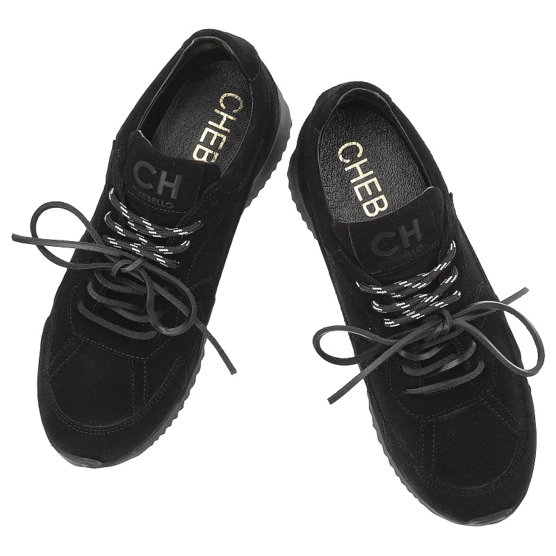 Tenisky CHEBELLO - 4861_-034-000-PSK-S422 Czarny Welur