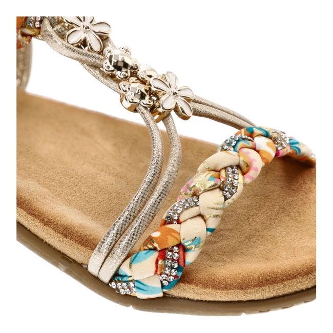 Sandále Artiker - 54C1323 Multi Złoty