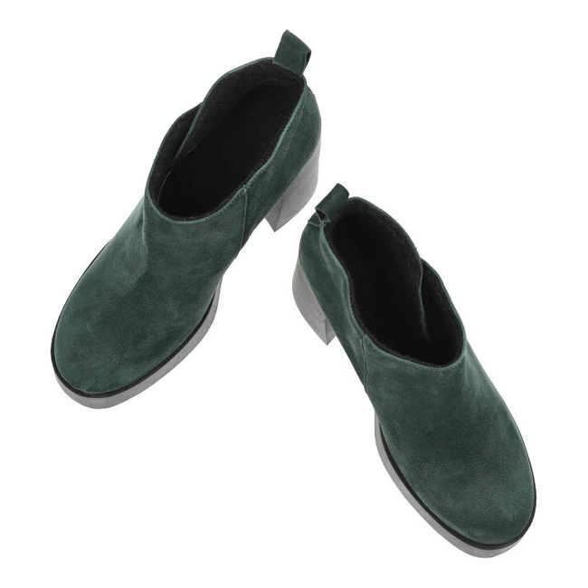 Členkové Topánky Armodo - 1755 Zielony Zamsz