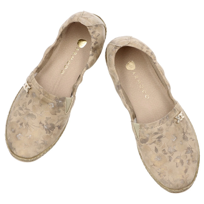 Poltopánky ARMODO - 10177 Kwiaty Beż