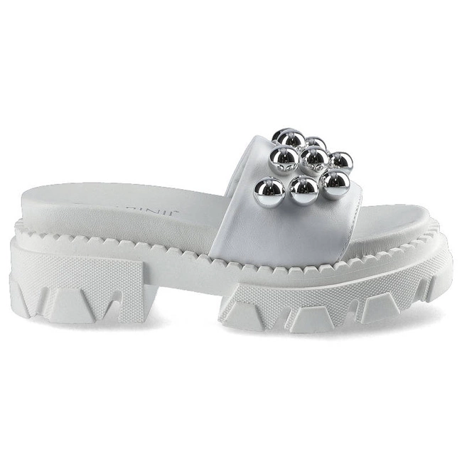 Šľapky Carinii - B7227_-L46-000-000-E49 Biały