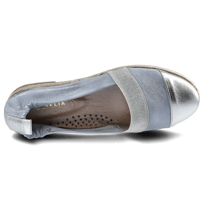 Poltopánky Lamelia - 40C1168 Niebieski Przecierany/Srebrny