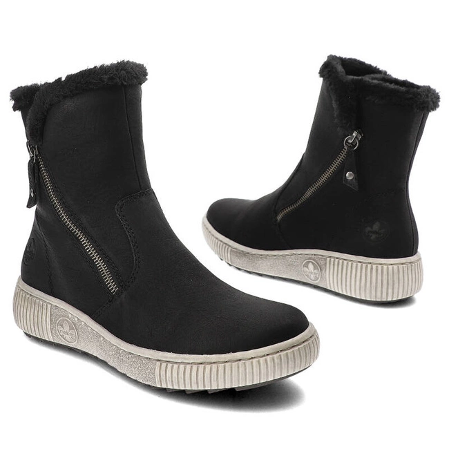 Členkové Topánky Rieker - Z6661-00 Czarne