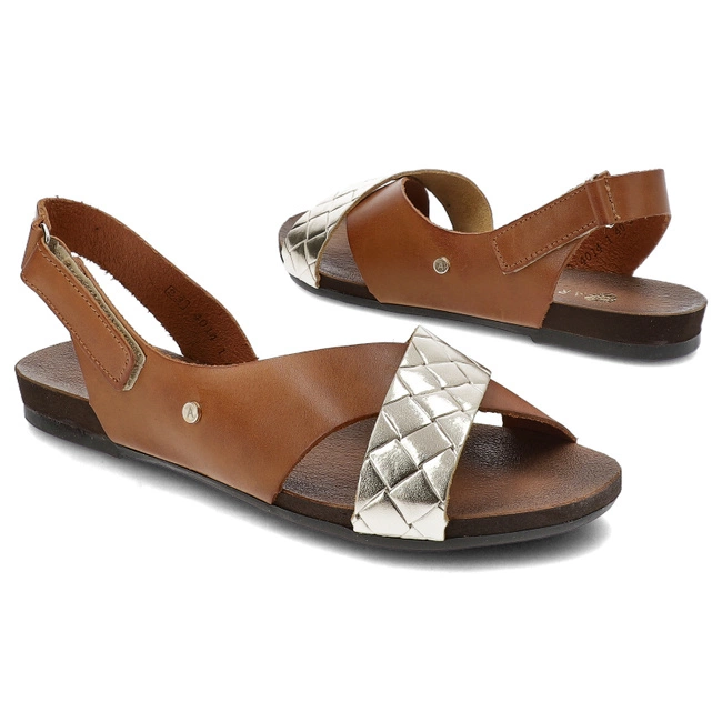 Sandále Armodo - 40141 Bf.Brąz+Bari Zł.