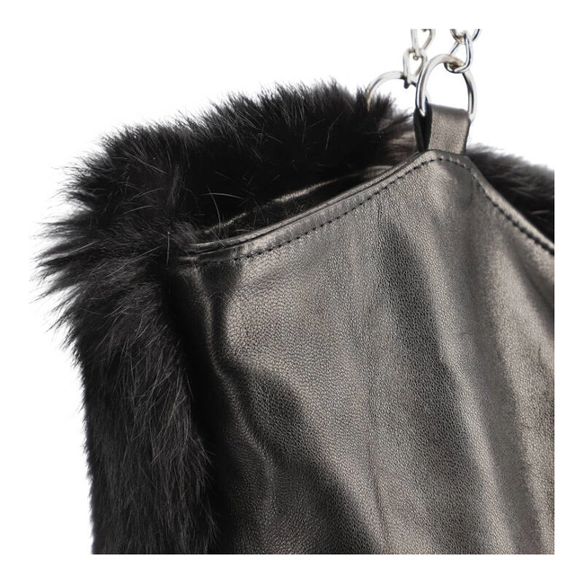 Kabelka Luka-Pelli - T30-3 Z Naturalnym Futrem Z Królika