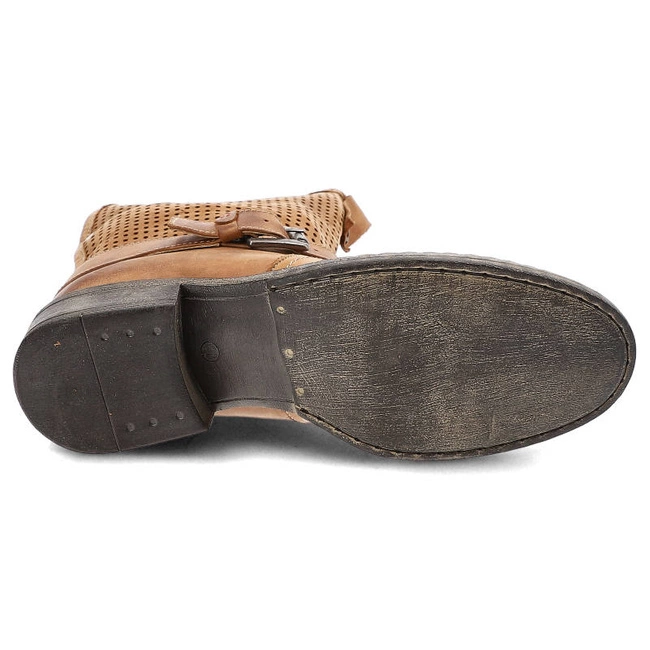 Členkové Topánky Carinii - B2175 Brązowy Ażur