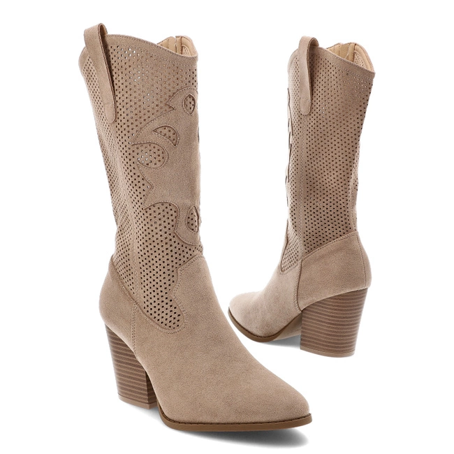 Čižmy S.BARSKI - HY51-606 Beige